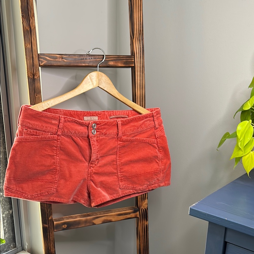 Pilcro Coral Corduroy  Shorts Relaxed Fit